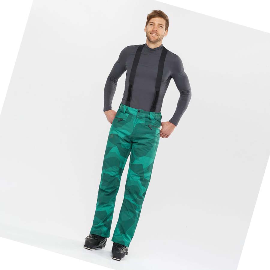 Pantalones De Esquí Salomon EDGE Hombre Verdes | MX 3143XYU